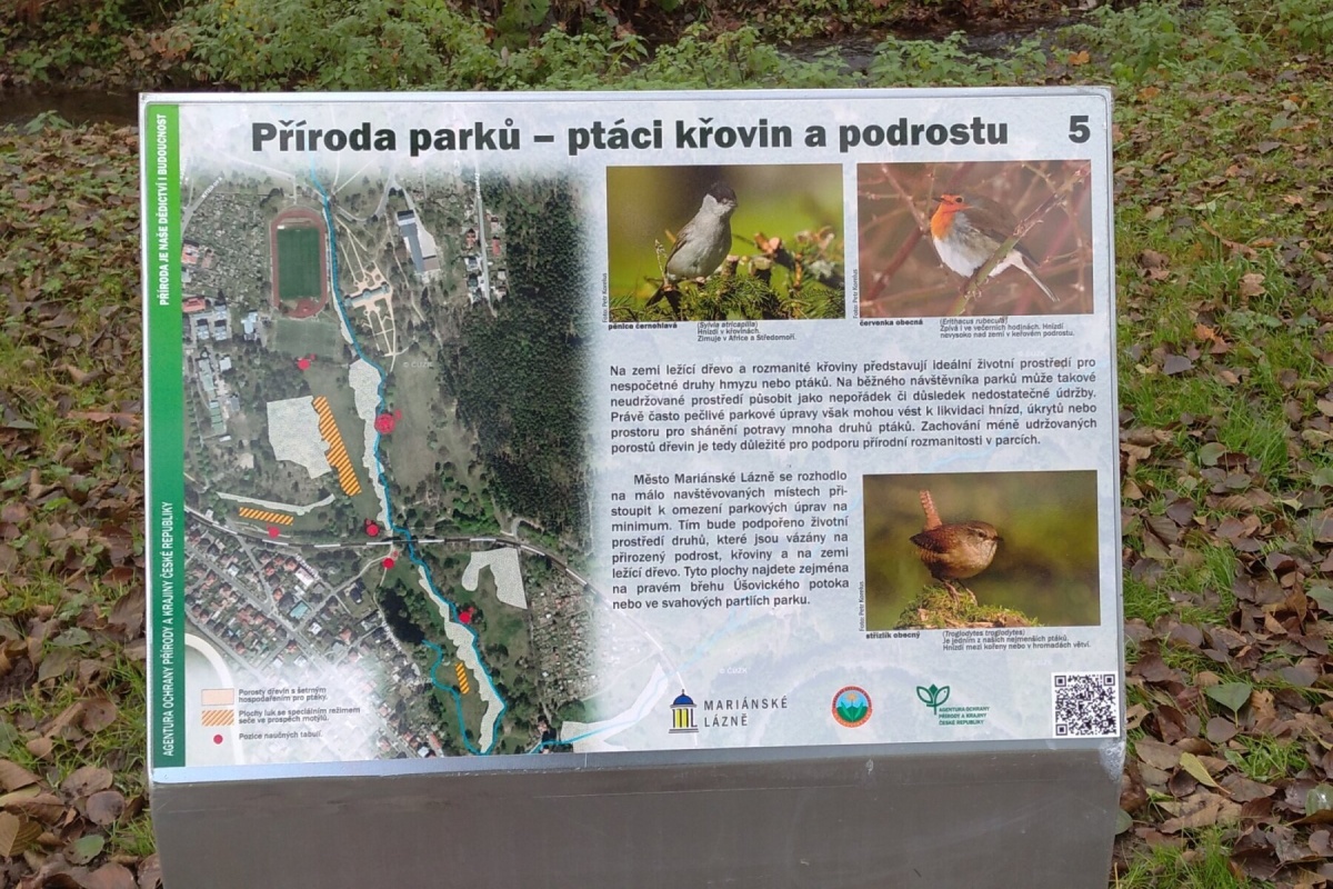 Příroda parků - informační tabule, Pavel Jaška
